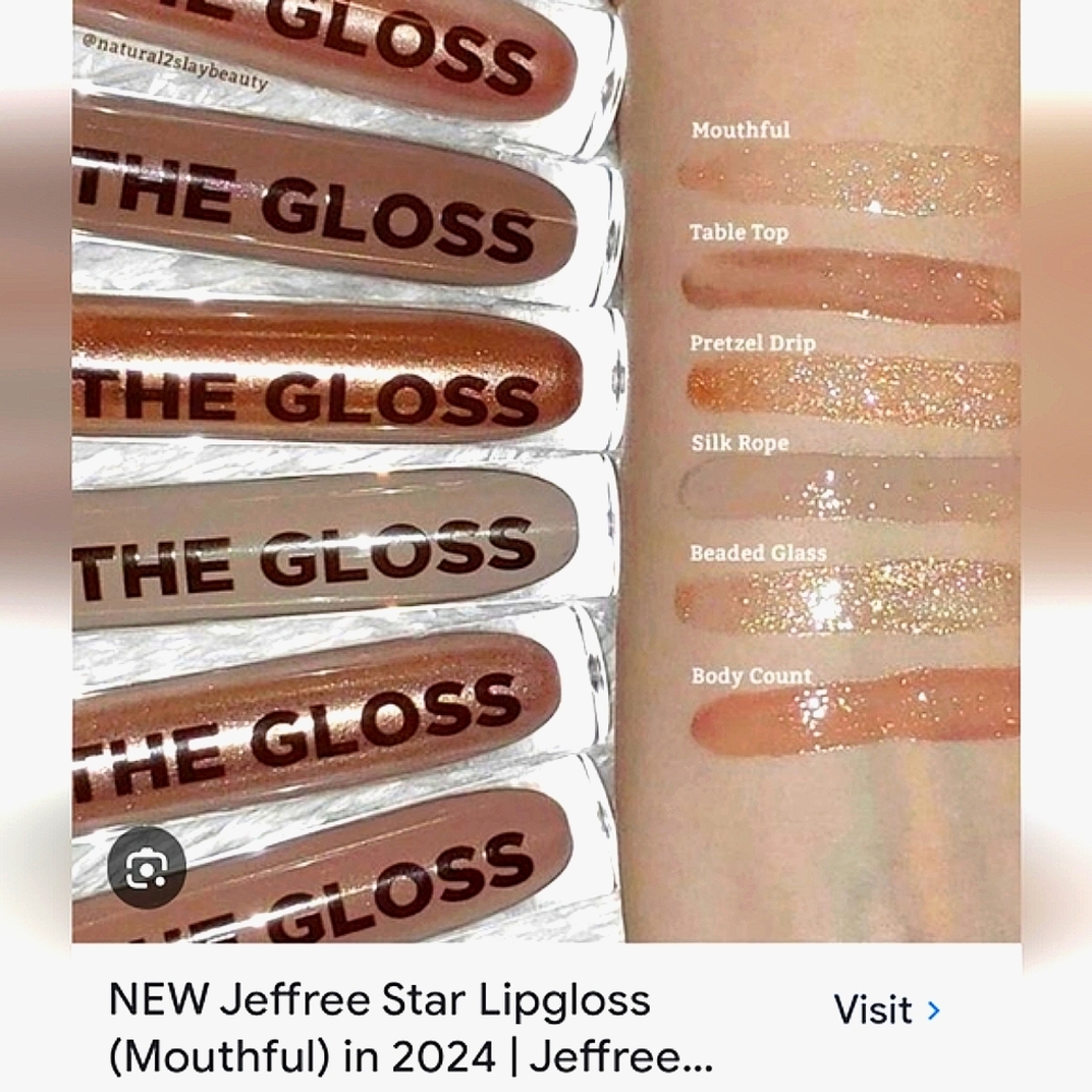NIB❤️‍🔥"Mouthful" The Gloss⭐Jeffree Star🔥Discontinued Beautiful🌹Rose Gold - Picture 3 of 10